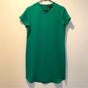 ADRIENNE VITTADINI Shift Dress Short Sleeve Green Size 4